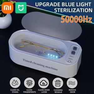 샤오미 미지아 50KHz 초음파 안경 세척기 콘택트 렌즈 세척기 가정용 타이머 보석 칫솔 세척기 브러시 틀니 신제품