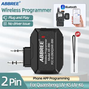 워키 토키 플러그 앤 플레이 용 ABBREE Bluetooth 무선 프로그래머 UV5R BF888S Quansheng UVK5 용 드라이버 문제 없음 전화