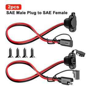 SAE 퀵 커넥터 하네스 SAE 어댑터 남성 플러그-여성 소켓 케이블 1FT 12AWG SAE 연장 코드