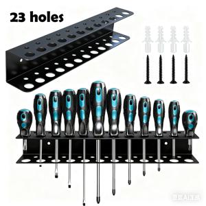 금속 드라이버 및 플라이어 정리함 벽걸이형 공구 랙 공구 슬롯 포함 공간 절약 녹 방지 차고 작업장 보관