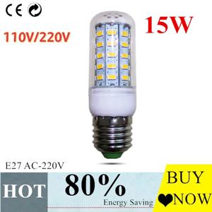 220V 110V led 램프 E27 E14 5W 12W 15W 18W 20W 25W 30W SMD 5730 옥수수 전구 220V 110V 샹들리에 LED 촛불 스포트라이트