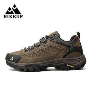 HIKEUP 가죽 남성용 야외 하이킹 신발 관광 트레킹 스니커즈 등산 트레일 조깅 신발 남성용 팩토리 아울렛