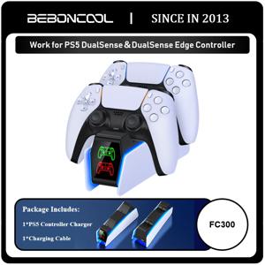 PlayStation 5용 컨트롤러 충전 스테이션 듀얼 고속 충전기 LED 표시기 충전 스탠드 도킹 스테이션 ps5 액세서리