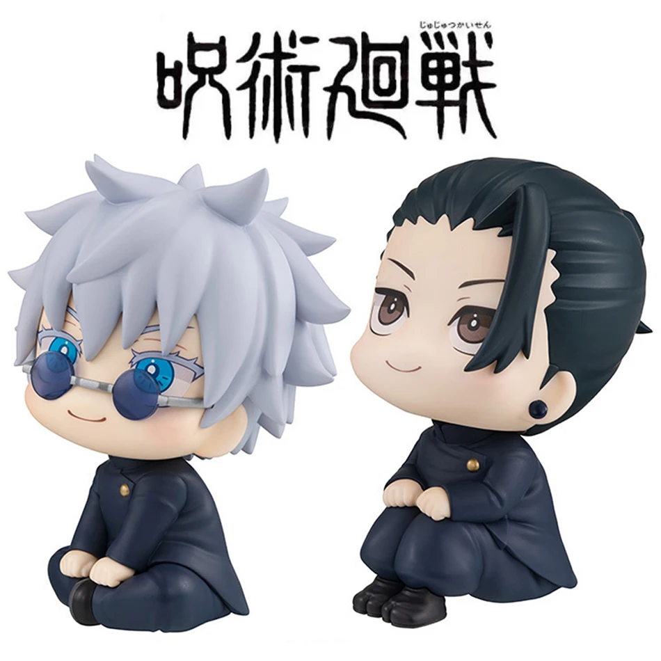 애니메이션 귀여운 Fushiguro Toji Jujutsu Kaisen 그림 Gojo Satoru 액션 피규어 Q 버전 인형 Geto Suguru 동상 10cm PVC 모델 완구