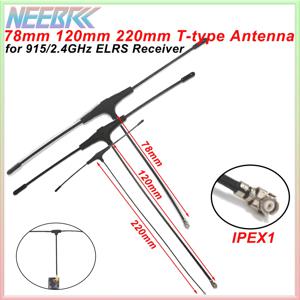 915MHz 2.4G T형 ELRS 안테나 78/120/220mm IPEX 1 IPEX1 FPV 드론 TBS CROSSFIRE FRSKY R9mm R9MX ELRS Nano EP1 수신기용