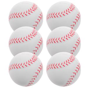   6 Pcs 스폰지 훈련 야구 피칭 타격 어린이 테니스 공 베이스 소프트볼 스포츠 Pu 연습 야구 야외