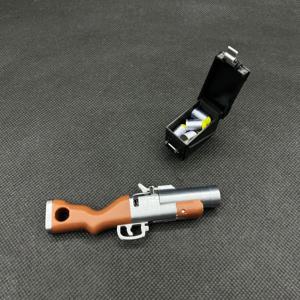 3D 프린트 키 체인, 작은 공 발사 가능, 미니 소프트 총알 총 장난감, 배낭 펜던트