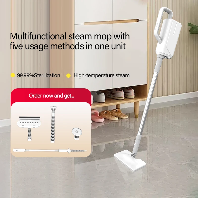 370ml 가정용 다기능 1500W 살균 및 진드기 제거 스팀 청소기 전기 스팀 청소기 220V EU 플러그