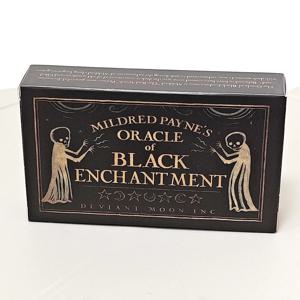 Mildred Payne의 검은 마법의 오라클 52 Pcs 10.3*6cm 검은 선 이미지 목판 스타일 카드