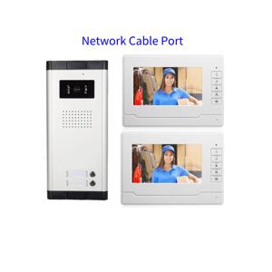 유선 비디오 인터콤 시스템 네트워크 케이블 포트 비디오 도어폰 초인종 IR 카메라 키트 (가정용 빌라 아파트 보안)