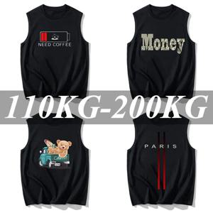 풀 코튼 남성 탱크 탑 여름 플러스 사이즈 10XL 12XL 14XL 민소매 티셔츠 오버 사이즈 루즈 베스트 o 넥 티셔츠 남성 의류