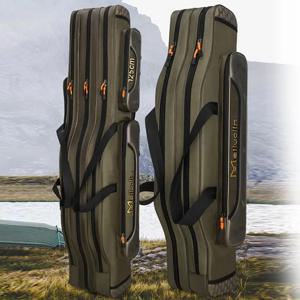 해양 낚시대 가방 방수 내마모성 이중 삼중층 낚시 장비 가방 나일론 소재 야외 여행 수납 정리함