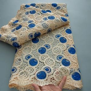 고품질 아프리카 수용성 메쉬 레이스 2025 프랑스 네트 레이스 원단 자수 레이스 튤 나이지리아 코드 기퓌르 여성용