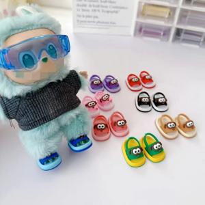 15/17cm 라부부 인형 귀여운 캐주얼 레저 슬리퍼 LABUBU V1 V2 V3 인형 디자이너 샌들 DIY 장난감 신발 교체 액세서리