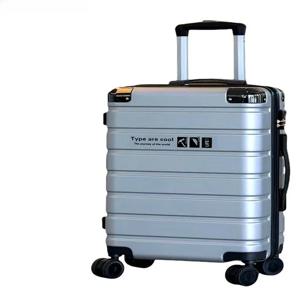 새로운 알루미늄 프레임 수하물 기내용 캐리어, 콤비네이션 자물쇠 및 유니버설 휠 포함, 캐주얼 여행 스타일, 남성용