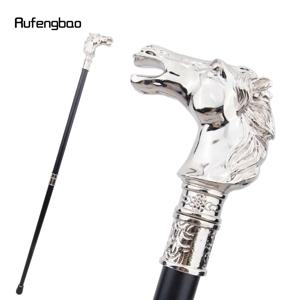 흰 말털 머리 장식 동물 패션 지팡이 장식용 코스프레 빈티지 장식용 지팡이 코스프레, 스팀펑크 및 모든 용도