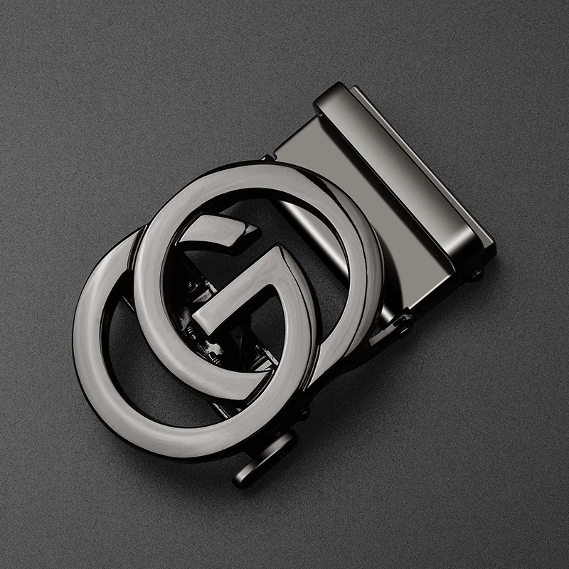 2025 새로운 3.5cm 골드 크롬 자동 버클 디자이너 벨트 버클 패션 남자 비즈니스 골드 실버 블랙 합금 자동 버클