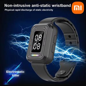 샤오미 정전기 방지 손목밴드 남녀 겨울용 전신 정전기 방지 장치 시간 표시 기능 포함 정전기 방출 장치