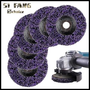 1PC 폴리 스트립 디스크 연마 휠 페인트 녹 제거제 오토바이 용 깨끗한 그라인딩 휠 내구성 앵글 그라인더 자동차