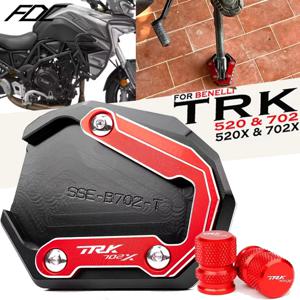 베넬리 TRK 702X TRK702X TRK702 2022-24 2025 TRK502X 2017-23 TRK 502용 킥스탠드 사이드 스탠드 확장 패드 지지판
