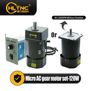 120W 마이크로 AC 모터 110v 220v 단상 비동기 모터 기어 모터 15mm 모터 샤프트 + 속도 컨트롤러 5RPM-1350RPM 50/60hz