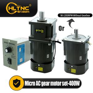 400W 마이크로 AC 모터 110v 220v 단상 비동기 모터 기어 모터 22mm 모터 샤프트 + 속도 컨트롤러 5RPM-1350RPM 50/60hz