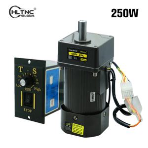 HLTNC AC 단상 1350 RPM에서 5 속도 조절식 마이크로 비동기 기어 모터, 속도 조절기 포함, 250W, 110V, 220V, 50, 60Hz