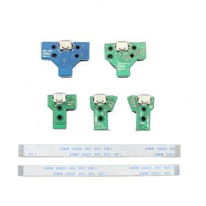 USB 충전 포트 소켓 회로 기판, PS4 컨트롤러 수리 부품 교체용, 12 핀, 14 핀, JDS 011 030 040, 12P, 14P