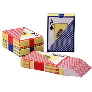 새로운 핫 1 세트 바카라 텍사스 홀덤 플라스틱 카드 놀이 방수 부드러운 포커 카드 보드 브리지 게임 63*88mm Qenueson