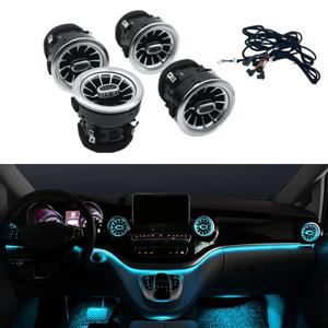 자동차 전면 대시보드 에어컨 통풍구 터보 인테리어, 메르세데스 벤츠 V 클래스 EQV 비토 비아노 발렌테 메트리스 W447