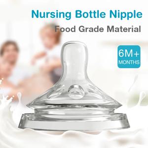 2pcs 신생아 젖꼭지 아기 선물 아기 실리콘 유아 젖꼭지 3 크기 다른 연령대에 대한 신생아 젖꼭지 아기 BPA 무료