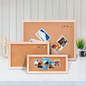 빈티지 소나무 나무 프레임 코르크 보드 게시판 메시지 보드 사진 디스플레이 보드 선택한 3가지 크기