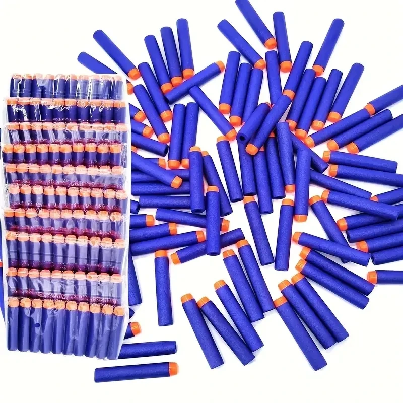 7.2cm 100pcs Nerf 소프트 총알 다트 라운드 헤드 리필 스폰지 다트 어린이 어린이 장난감 총 총알 NERF N-Strike Blasters