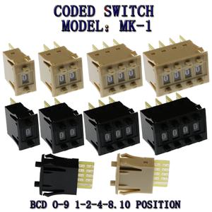 코딩 스위치 0-9 코드토글 스위치 1/2/3/4 디지털 스위치 5접점 MK-1 BCD 8421c