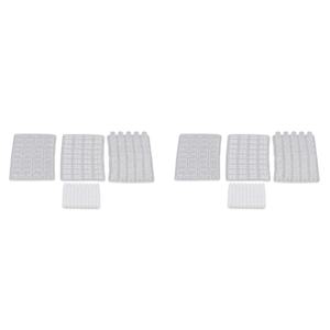 BAAU 1/16 스케일 미니어처 모델 벽돌 금형, 8 팩 시뮬레이션 벽돌 금형 DIY 키트 모래 테이블 조경 액세서리