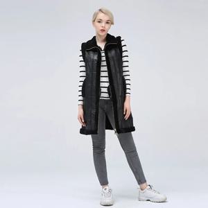 천연 새 양털 깎기 여성 캐미솔 조끼 세련되고 아름답고 따뜻한 여성 천연 모피