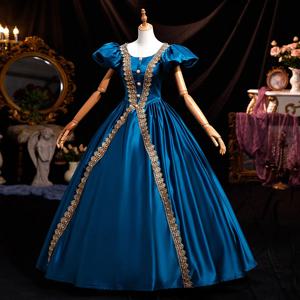 유럽 ​​고전 법원 스타일 중세 드레스 유럽 공연 무대 의류 복고풍 유럽 귀족 저녁 Abendkleid