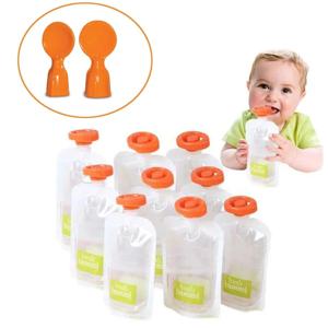 50개입 이유식 보관팩 유기농 이유식 신선도 유지 아기 유아용 과일 주스 파우치 이유식 보충제 보관팩