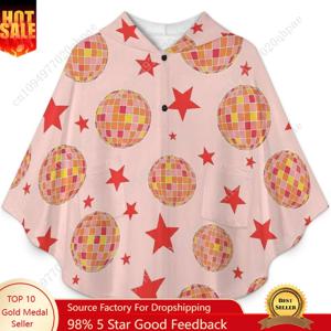 아늑한 플란넬 담요 스웨터, 디스코 볼 스타 어린이와 청소년을 위한 주머니가 있는 오버사이즈 후드티