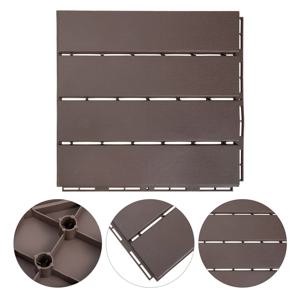 방수 목재-플라스틱 인터로킹 타일 야외 정원 바닥 발코니 수영장 옆 연결 데크 마당 뒷마당용