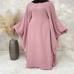 Hijab 두바이 럭셔리 터키 Islan 이슬람 Kaftan 겸손한 드레스없이 나비 Batwing Abaya