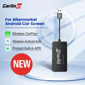 CarlinKit Wred & Wireless Android Auto & CarPlay 동글 자동차 USB 어댑터 애프터마켓 Android 자동차 라디오 Mirrorlink Split Sceen