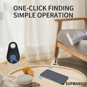 미니 GPS 블루투스 50 트래커 분실 방지 장치 원형 스마트 로케이터 애완동물 어린이 가방 지갑 추적기