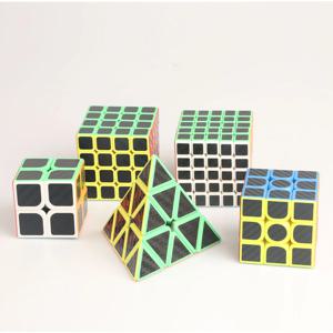 탄소 섬유 스티커 2x2 3x3 4x4 5x5Pyramidprofessional 속도 재미 교육 손가락 끝 압력 감소 퍼즐 장난감
