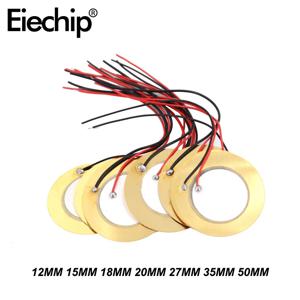 10PCS 부저 12MM 15MM 18MM 20MM 27MM 35MM 50MM 구리 납땜 와이어 피에조 세라믹 부저 스피커 용 와이어 포함
