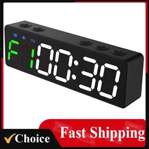 휴대용 체육관 타이머 간격 타이머 운동 피트니스 시계 카운트다운/UP/스톱워치 자기 및 USB 충전식 4가지 유형