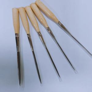 Artsecret 전문 디테일 페인팅 브러쉬 소 귀 헤어 아트 스트라이핑 수채화 브러쉬 긴 바늘 라이너 0.33 