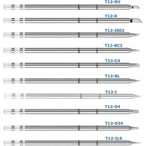 T12 납땜 인두 팁 T12 시리즈 납땜 인두 팁 T12-KU K D24 ILS J02 Hakko FX951 STC STM32 OLED 납땜 스테이션 솔더
