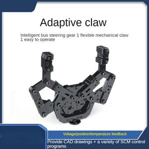 적응형 조작기 클로, 조작기 로봇 암용 유연한 서보 그리퍼, DIY 키트, 드론 서보 액세서리, 82mm 개방, 1Kg 하중
