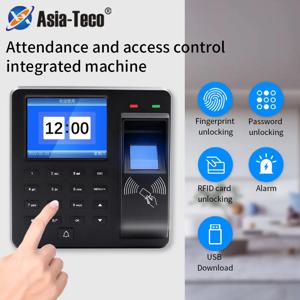 출입 통제 근태 관리 기계 지문 인식/비밀번호/125Khz RFID 카드 시간 시계 직원 체크인 레코더
